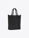 Shopping Toy Supple Leather Tote Bag Black - SAINT LAURENT - BALAAN 5