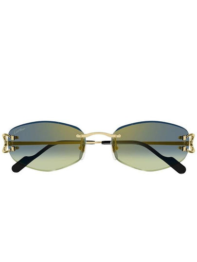 Eyewear Rectangular Rimless Sunglasses CT0467S - CARTIER - BALAAN 2