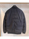 Ghost Piece Stretch Wool Nylon Bomber Jacket Black - STONE ISLAND - BALAAN 7