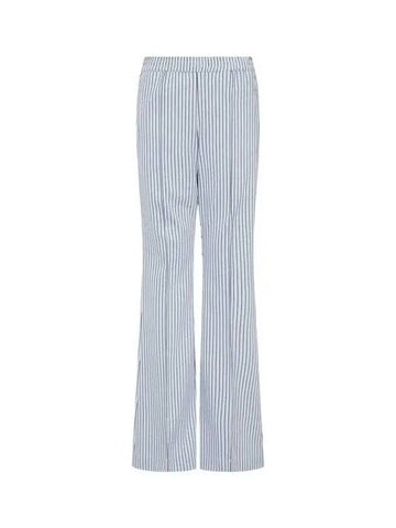 Striped jacquard bootcut pants blue - MARNI - BALAAN 1