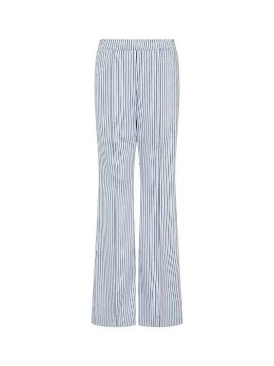 Striped jacquard bootcut pants blue - MARNI - BALAAN 1