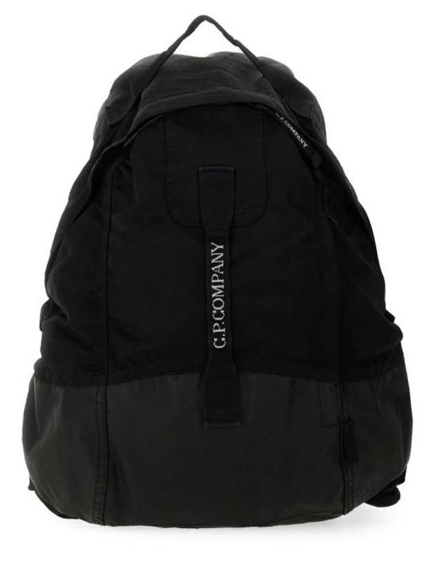 Logo Backpack Black - CP COMPANY - BALAAN 1