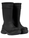 Women's Crocs Rubber Long Boots Black - BALENCIAGA - BALAAN 2