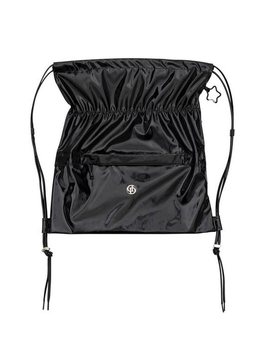 Glossy String Back Pack Black - DON’T ASK MY PLAN - BALAAN 2