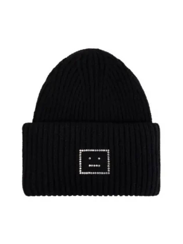 Face Logo Beanie Black - ACNE STUDIOS - BALAAN 2