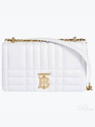 Lola Small Shoulder Bag Optic White - BURBERRY - BALAAN 2