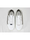 Camouflage Logo Studded Leather Low-Top Sneakers White - PHILIPP PLEIN - BALAAN 4