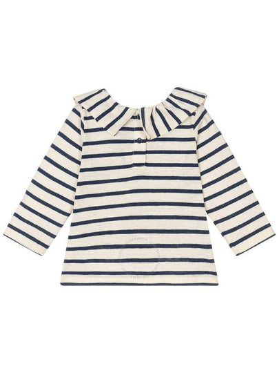 Petit Bateau Girls Breton Stripe Jersey Long Sleeve Blouse Size 24M - PETIT BATEAU - BALAAN 2