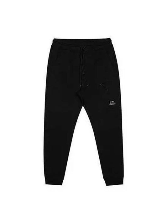 CP Company Logo Embroidered Track Pants Black Khaki 13CMSP058A 005086W - CP COMPANY - BALAAN 1