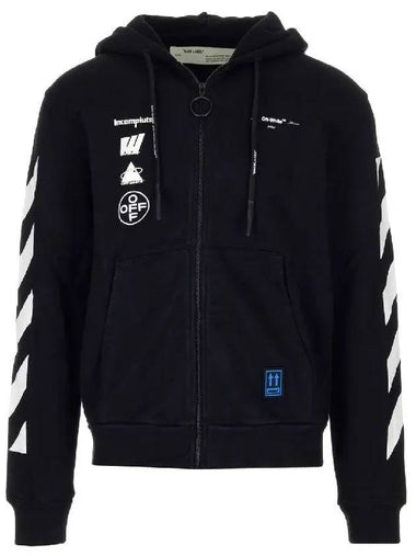 Men's Mariana Silva Zip-Up Hoodie Black - OFF WHITE - BALAAN 1