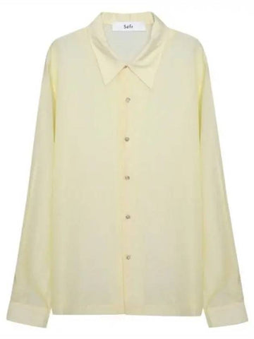 Seper SANCHO SHIRT VOLUMINOUS Beige Sancho Shirt - SEFR - BALAAN 1