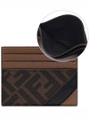 FF Logo Card Wallet Brown - FENDI - BALAAN 2