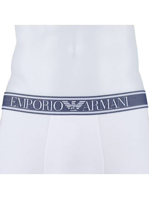 Men's Logo Boxer Briefs White - EMPORIO ARMANI - 6