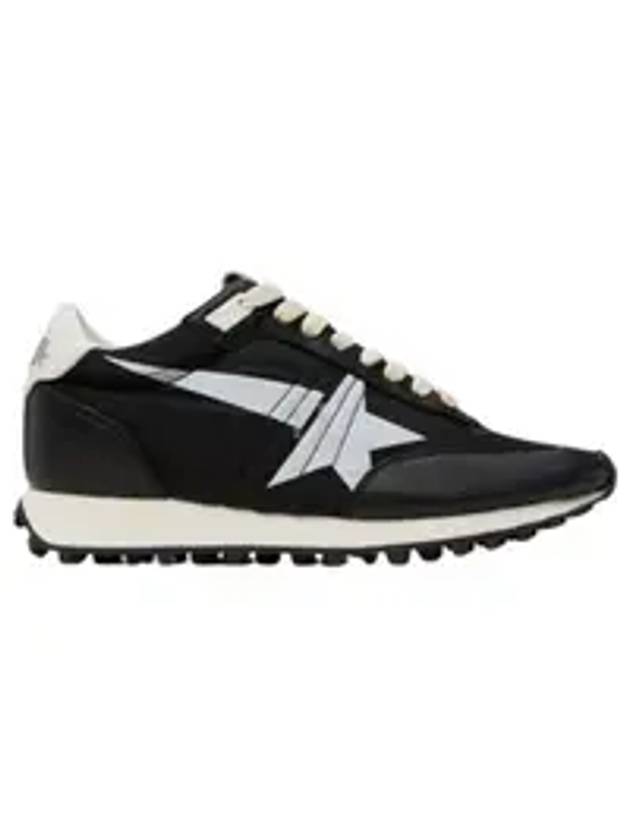 Marathon White Star Low Top Sneakers Black - GOLDEN GOOSE - BALAAN 1