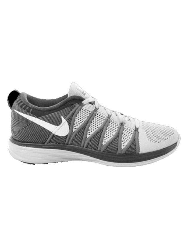 Flyknit Luna Low Top Sneakers Grey - NIKE - BALAAN 1