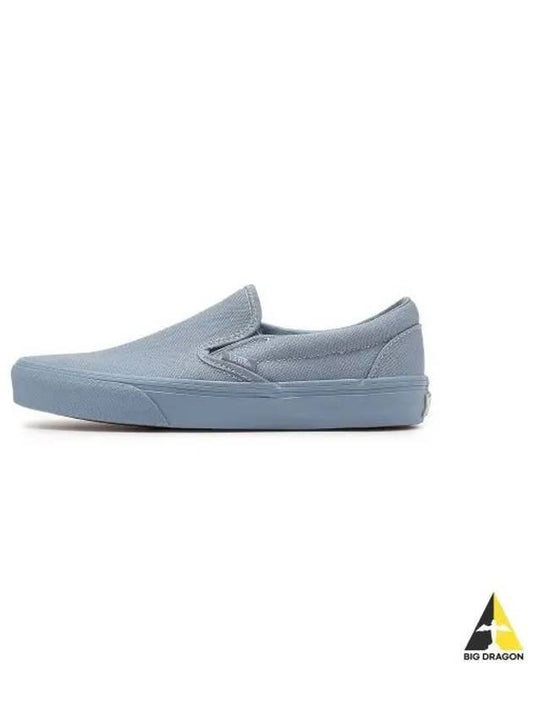 Classic Slip On Pastel Mono Dusty Blue VN000CT5DSB1 - VANS - BALAAN 1