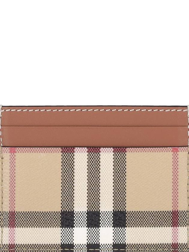 Check Card Wallet Beige - BURBERRY - BALAAN 3