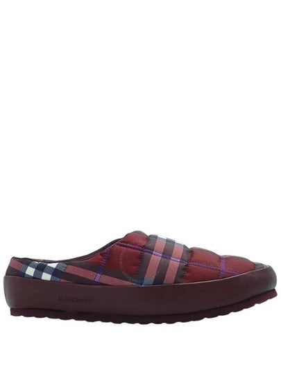 Nordaven Vintage Check Slippers Red - BURBERRY - BALAAN 2