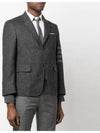 Donegal Tweed 4 Bar Single Breasted Blazer Jacket Grey - THOM BROWNE - BALAAN 3