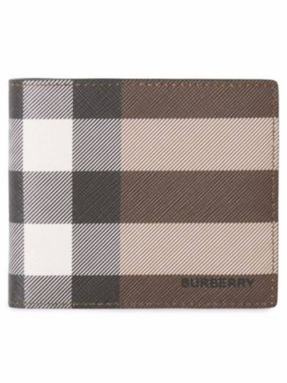 Vintage Check 2-Fold Half Wallet Dark Birch Brown - BURBERRY - BALAAN 2