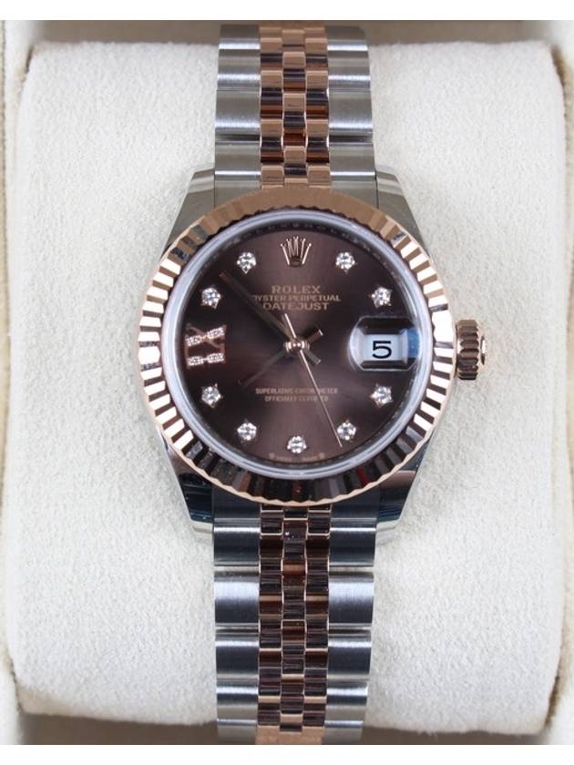 Dayjust 28 Choco Board Combi 10P Star Diamond 24 Years - ROLEX - BALAAN 3