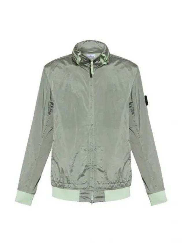 Men's Logo Patch Nylon Metal Zip-up Jacket Light Green - STONE ISLAND - BALAAN 2