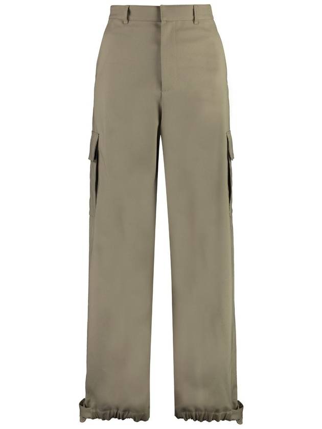 OW EMB Drill Cargo Pants OMCF037F23FAB004 6161 BEIGE BEIGE B0170476430 - OFF WHITE - BALAAN 2