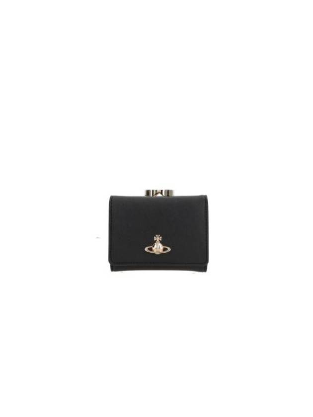 ORB Logo Half Wallet Black - VIVIENNE WESTWOOD - BALAAN 2