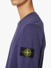 Wappen Patch Crew Neck Sweatshirt Purple - STONE ISLAND - BALAAN 4