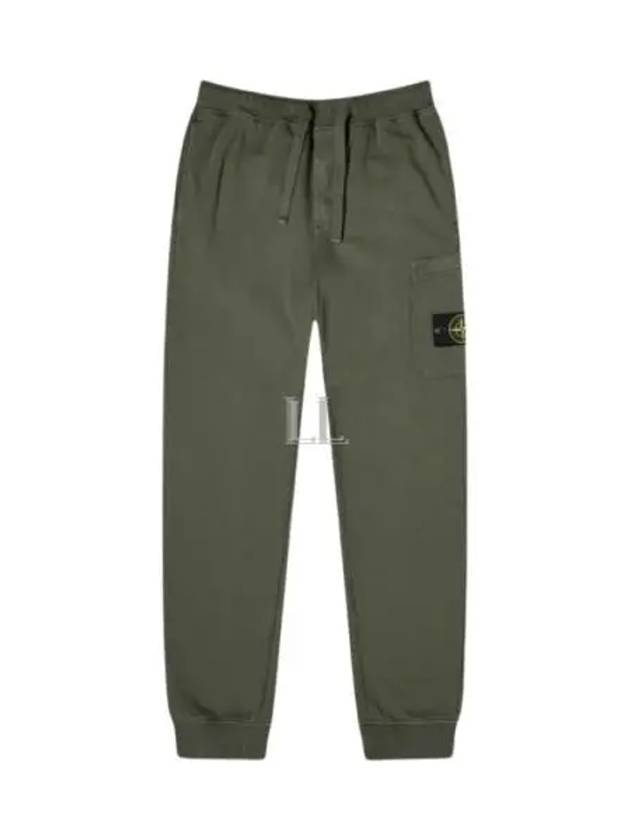 Compass Patch Cotton Track Pants Dark Green - STONE ISLAND - BALAAN 2