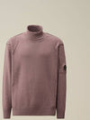 Lambswool GRS Knit Turtleneck Purple - CP COMPANY - BALAAN 2