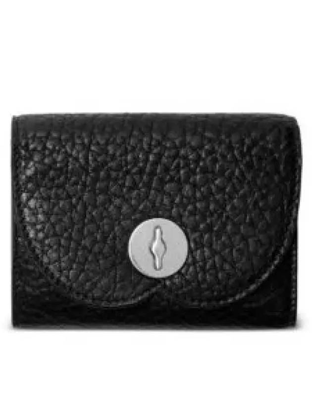 Leather Mini Half Wallet Black - BURBERRY - BALAAN 2