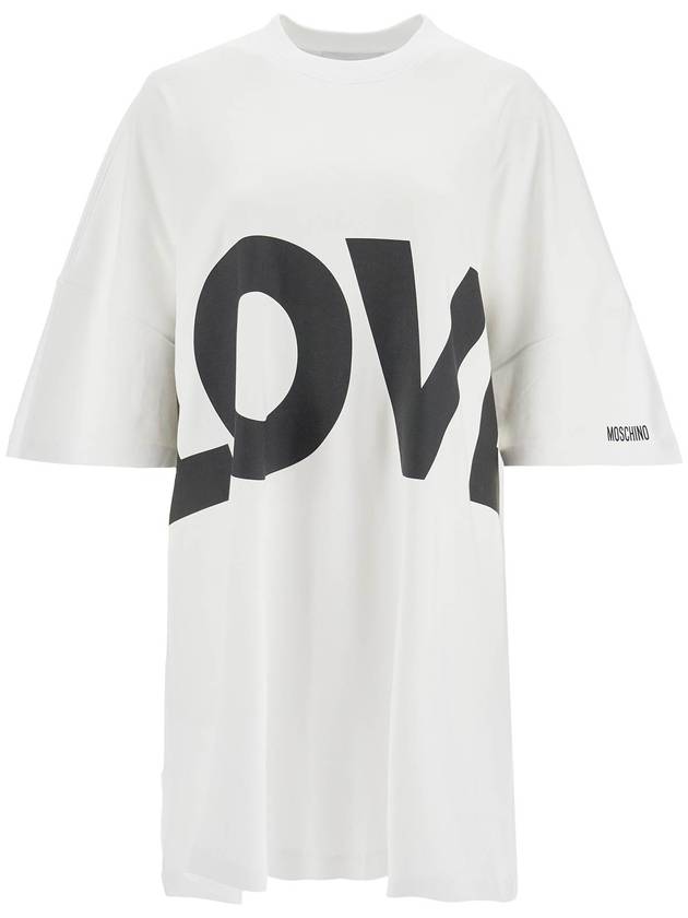 love t-shirt dress out - MOSCHINO - BALAAN 1