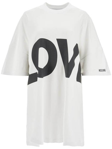 love t-shirt dress out - MOSCHINO - BALAAN 1