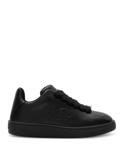 Leather Box Low-Top Sneakers Black - BURBERRY - BALAAN 2