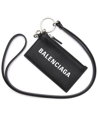 Cash Keyring Card Case Black Silver - BALENCIAGA - BALAAN 2