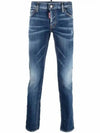 Medium Clean Vintage Wash Skinny Jeans Blue - DSQUARED2 - BALAAN 2