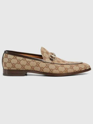 Men's Horsebit Loafer Beige Ebony - GUCCI - BALAAN 1