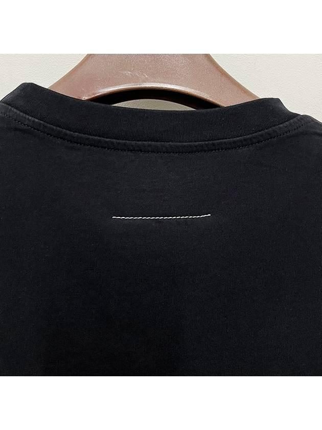 Logo Print Short Sleeve T-Shirt Black - MAISON MARGIELA - BALAAN 5