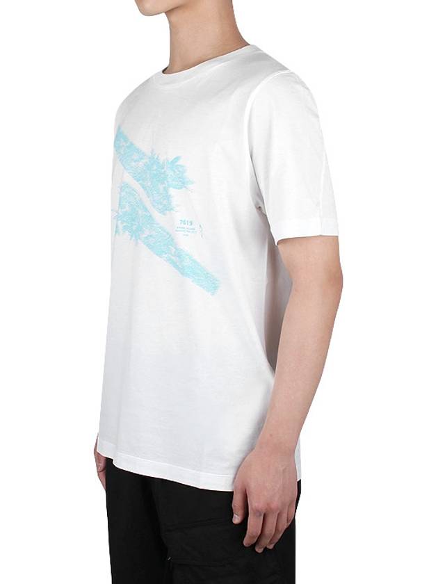 Shadow Project Graphic Short Sleeve T-Shirt White - STONE ISLAND - BALAAN 4