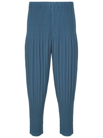 Pleated Track Pants Blue - ISSEY MIYAKE - BALAAN 1