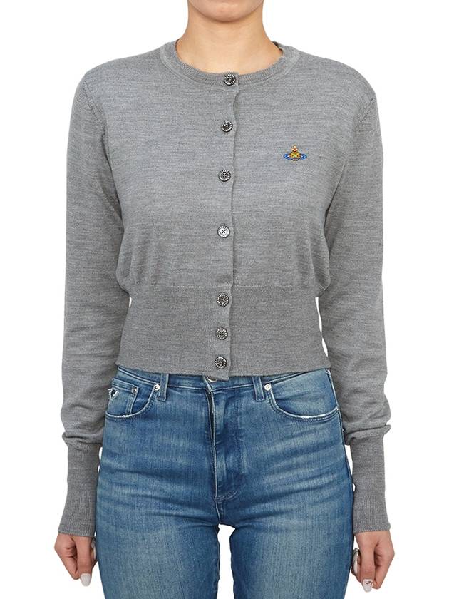 Bea Cropped Cardigan Grey - VIVIENNE WESTWOOD - BALAAN 2