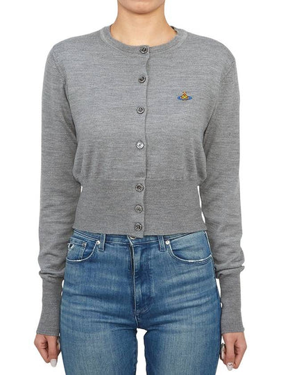 Bea Cropped Cardigan Grey - VIVIENNE WESTWOOD - BALAAN 2