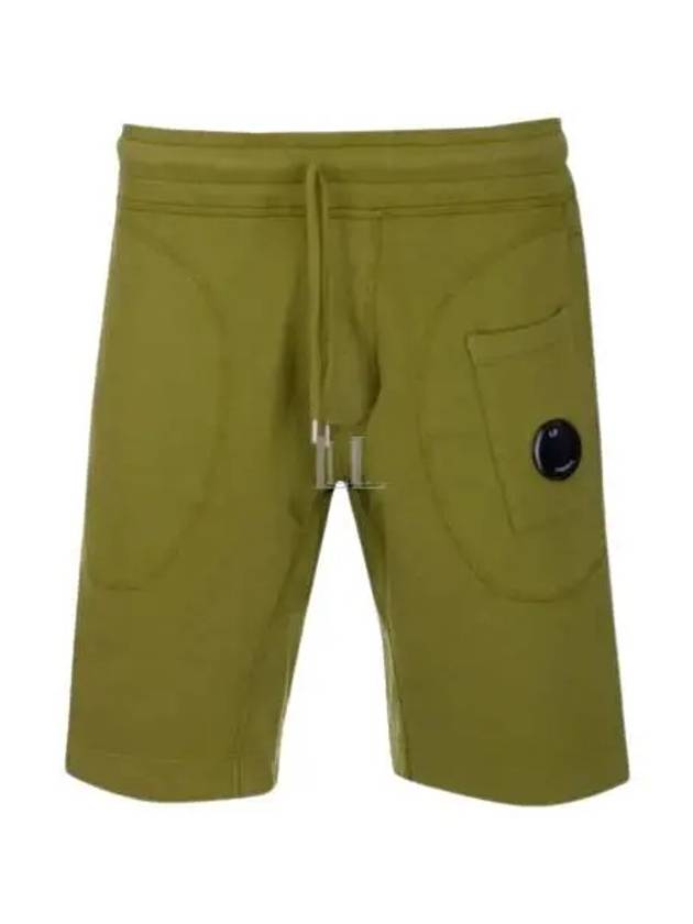 Men's Lens Wappen Bermuda Shorts Green - CP COMPANY - BALAAN 2