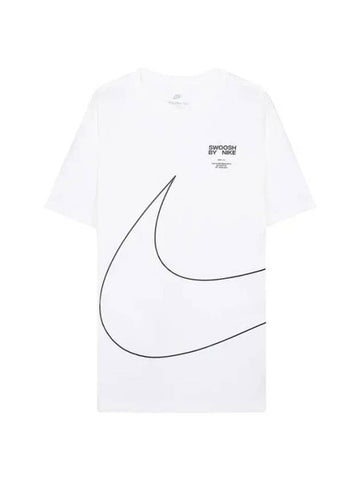 Sportswear Big Swoosh 2 Short Sleeve T-Shirt White - NIKE - BALAAN 1