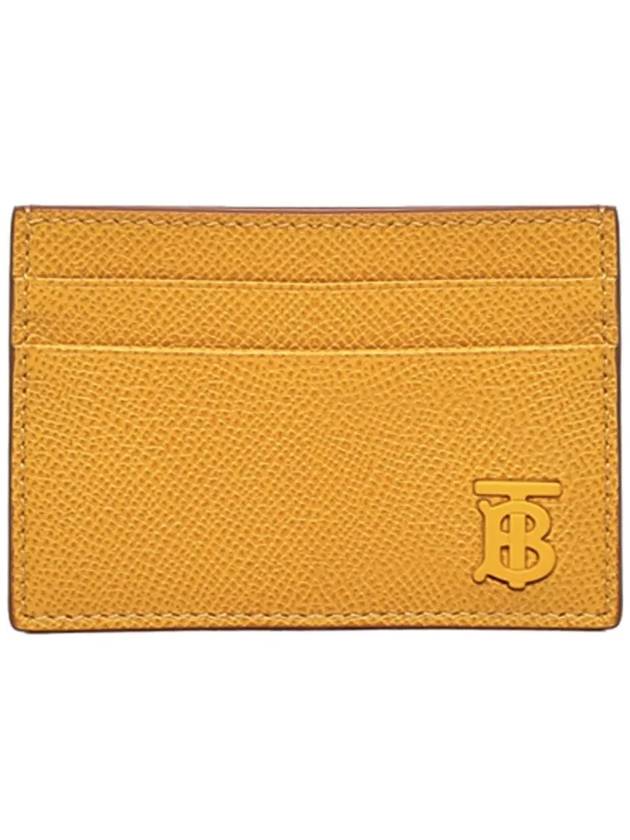 TB Grainy Leather Card Wallet Marigold - BURBERRY - BALAAN 2