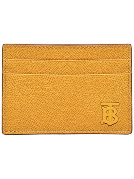 TB Grainy Leather Card Wallet Marigold - BURBERRY - BALAAN 2