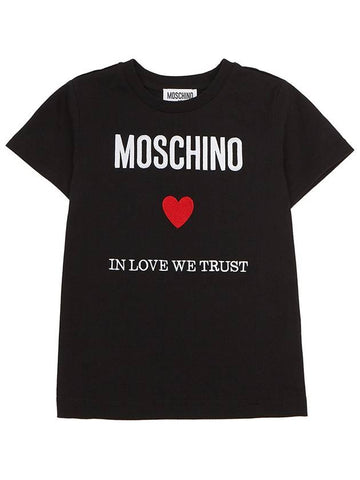 Kids short sleeved t shirt HOM04K LAA22 60100 Adults can wear - MOSCHINO - BALAAN 1