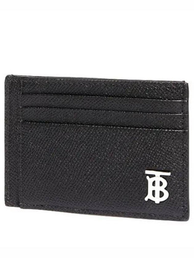 Grainy leather money clip card case - BURBERRY - BALAAN 1