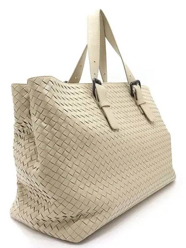 Ivory Beige Tote Bag - BOTTEGA VENETA - BALAAN 3